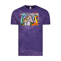 Cloud Purple love easter Vintage Tee - CowGirlArtShop
