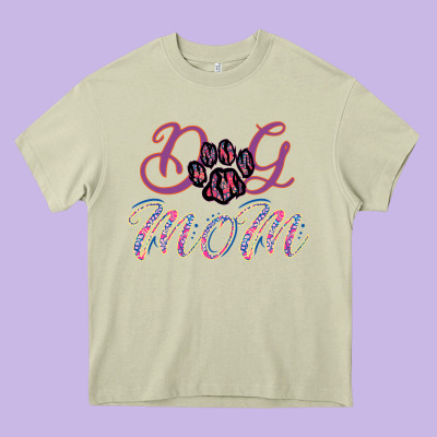 Dog Mom Heavy Core Tee Designed By Bettercallsaul