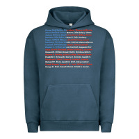 Pigment Midnight Navy List of Presidents of the United States, Gift Urban Hoodie - longCreatives