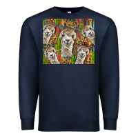 Navy alpaca Premium Sweatshirt - BarkalooDesign
