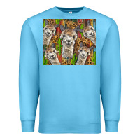 Ocean Blue alpaca Premium Sweatshirt - BarkalooDesign