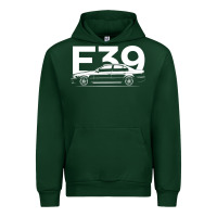 Forest Green E39 5 Series  Car Silhouette Urban Hoodie - longCreatives