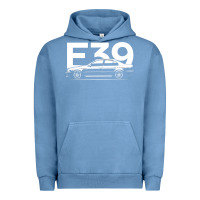 Pigment Pebble Blue E39 5 Series  Car Silhouette Urban Hoodie - longCreatives