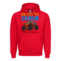 Red ready to crush third grade Zipper Hoodie - Artiststas