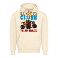 Ready To Crush Third Grade Zipper Hoodie | Teevron