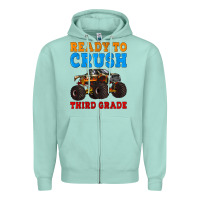 Seafoam ready to crush third grade Zipper Hoodie - Artiststas