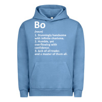 Pigment Pebble Blue BO Definition Personalized Name Funny Birthday Gift Idea Urban Hoodie - longCreatives
