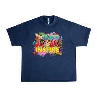 Navy teach love inspire Urban Heavy Tee - CowGirlArtShop