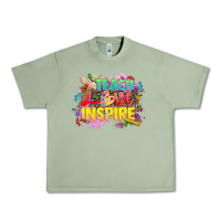 Oil Green teach love inspire Urban Heavy Tee - CowGirlArtShop
