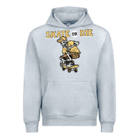 Heather Grey skate or die funny skeleton skating skater halloween costume Urban Hoodie - longCreatives