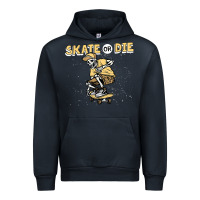 Navy skate or die funny skeleton skating skater halloween costume Urban Hoodie - longCreatives