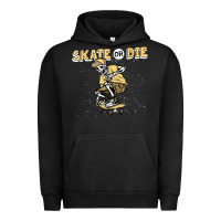 Pigment Black skate or die funny skeleton skating skater halloween costume Urban Hoodie - longCreatives