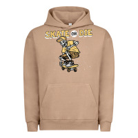 Pigment Burro skate or die funny skeleton skating skater halloween costume Urban Hoodie - longCreatives