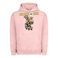 Pigment Salmon skate or die funny skeleton skating skater halloween costume Urban Hoodie - longCreatives
