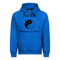 Cobalt Tai Chi T, Meditation In Motion, Martial Arts Gift Urban Hoodie - longCreatives