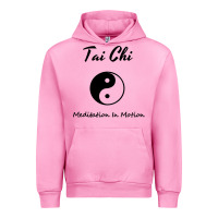 Fuchsia Pink Tai Chi T, Meditation In Motion, Martial Arts Gift Urban Hoodie - longCreatives