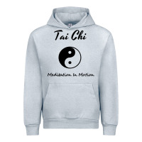 Heather Grey Tai Chi T, Meditation In Motion, Martial Arts Gift Urban Hoodie - longCreatives