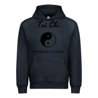 Navy Tai Chi T, Meditation In Motion, Martial Arts Gift Urban Hoodie - longCreatives
