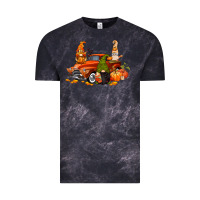Cloud Black fall gnome truck Vintage Tee - CowGirlArtShop