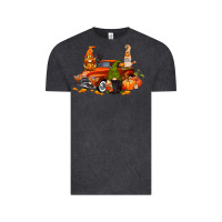 Vintage Black fall gnome truck Vintage Tee - CowGirlArtShop