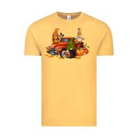 Vintage Mustard fall gnome truck Vintage Tee - CowGirlArtShop