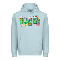 Blue Mist plasma lab Premium Hoodie - CowhideDigitalArt