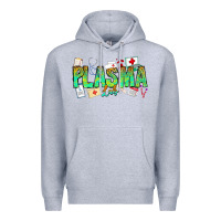 Heather Grey plasma lab Premium Hoodie - CowhideDigitalArt