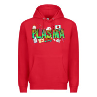 Red plasma lab Premium Hoodie - CowhideDigitalArt