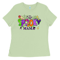 Matcha Halloween Spooky Mama Ladies Tee - texasbilliewilder