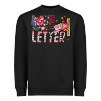 Black Love Letter Heavyweight Sweatshirt - SublimationCraftShop