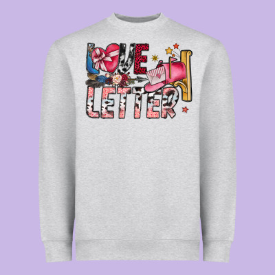 Love Letter Heavyweight Sweatshirt Designed By Sublimationcraftshop