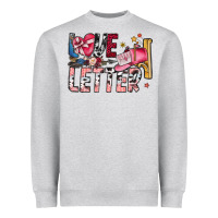 Heather Grey Love Letter Heavyweight Sweatshirt - SublimationCraftShop