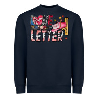 Navy Love Letter Heavyweight Sweatshirt - SublimationCraftShop