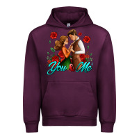 Mauve Wine you and me Urban Hoodie - AdoDesignShop