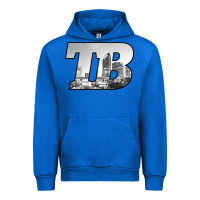 Cobalt TB Tampa Bay City Skyline of Tampa Bay, Florida Urban Hoodie - longCreatives