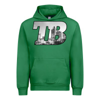 Emerald TB Tampa Bay City Skyline of Tampa Bay, Florida Urban Hoodie - longCreatives