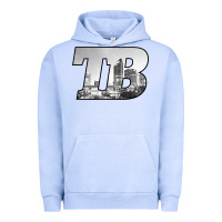 Pigment Grape Ice TB Tampa Bay City Skyline of Tampa Bay, Florida Urban Hoodie - longCreatives