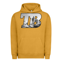 Pigment Peanut Butter TB Tampa Bay City Skyline of Tampa Bay, Florida Urban Hoodie - longCreatives