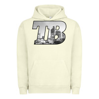 Pigment Pistachio TB Tampa Bay City Skyline of Tampa Bay, Florida Urban Hoodie - longCreatives