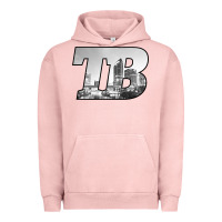 Pigment Salmon TB Tampa Bay City Skyline of Tampa Bay, Florida Urban Hoodie - longCreatives