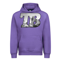 Tulip TB Tampa Bay City Skyline of Tampa Bay, Florida Urban Hoodie - longCreatives