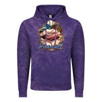 Cloud Purple Baseball lips Vintage Hoodie - HowdyJamesFarm
