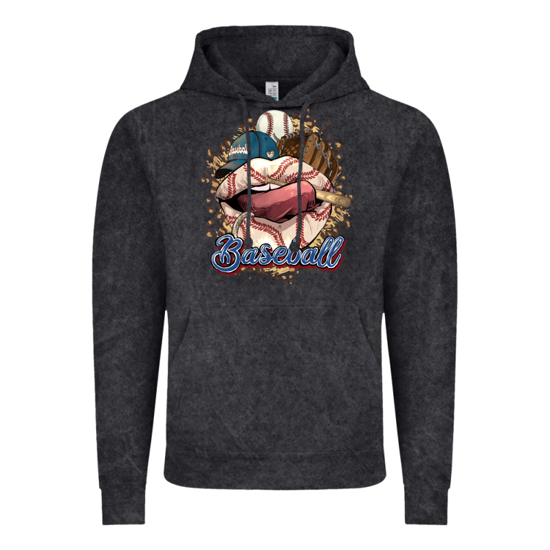 Baseball Lips Vintage Hoodie by HowdyJamesFarm | Teevron