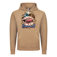 Vintage Coffee Baseball lips Vintage Hoodie - HowdyJamesFarm