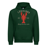 Forest Green Louisiana Crawfish T Laissez le bon temps rouler Urban Hoodie - longCreatives