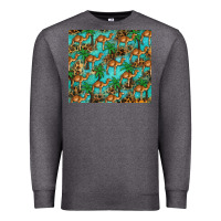 Charcoal Heather camel leopard Premium Sweatshirt - BarkalooDesign