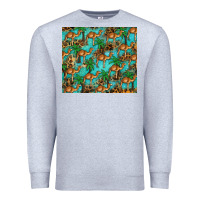 Heather Grey camel leopard Premium Sweatshirt - BarkalooDesign