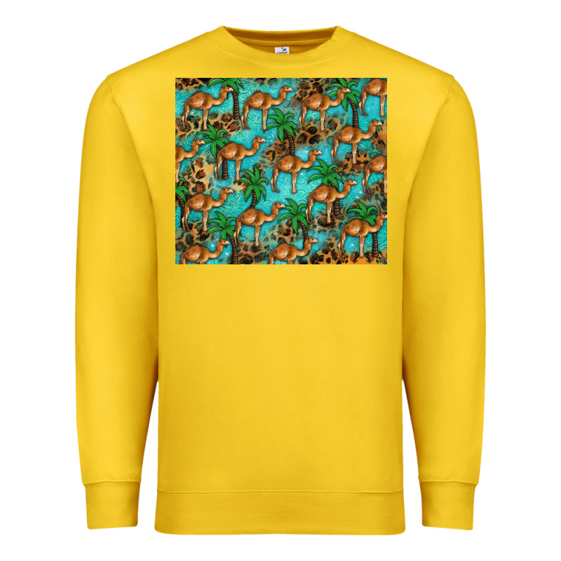 Camel Leopard Premium Sweatshirt by BarkalooDesign | Teevron