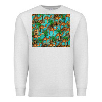 Oatmeal Heather camel leopard Premium Sweatshirt - BarkalooDesign