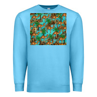 Ocean Blue camel leopard Premium Sweatshirt - BarkalooDesign